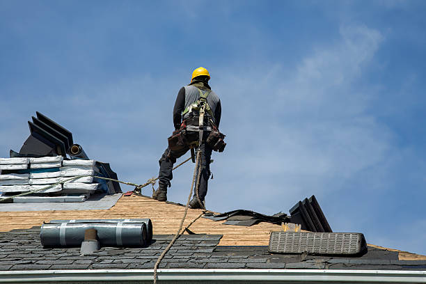 Professional Roof Installation technician working in Roosevelt, NY